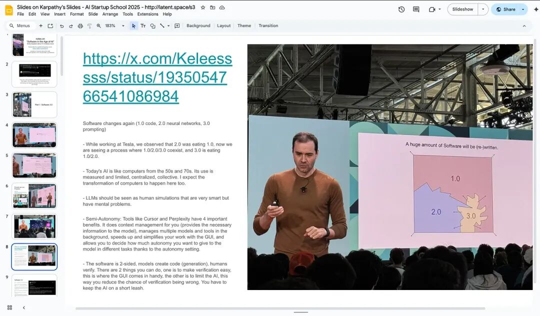 YC AI 创业营第一天，Andrej Karpathy 的演讲刷屏了 配图 4