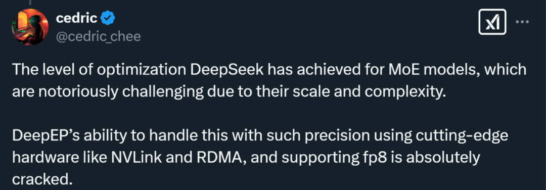 刚刚，DeepSeek开源MoE训练、推理EP通信库DeepEP，真太Open了！ 配图 3