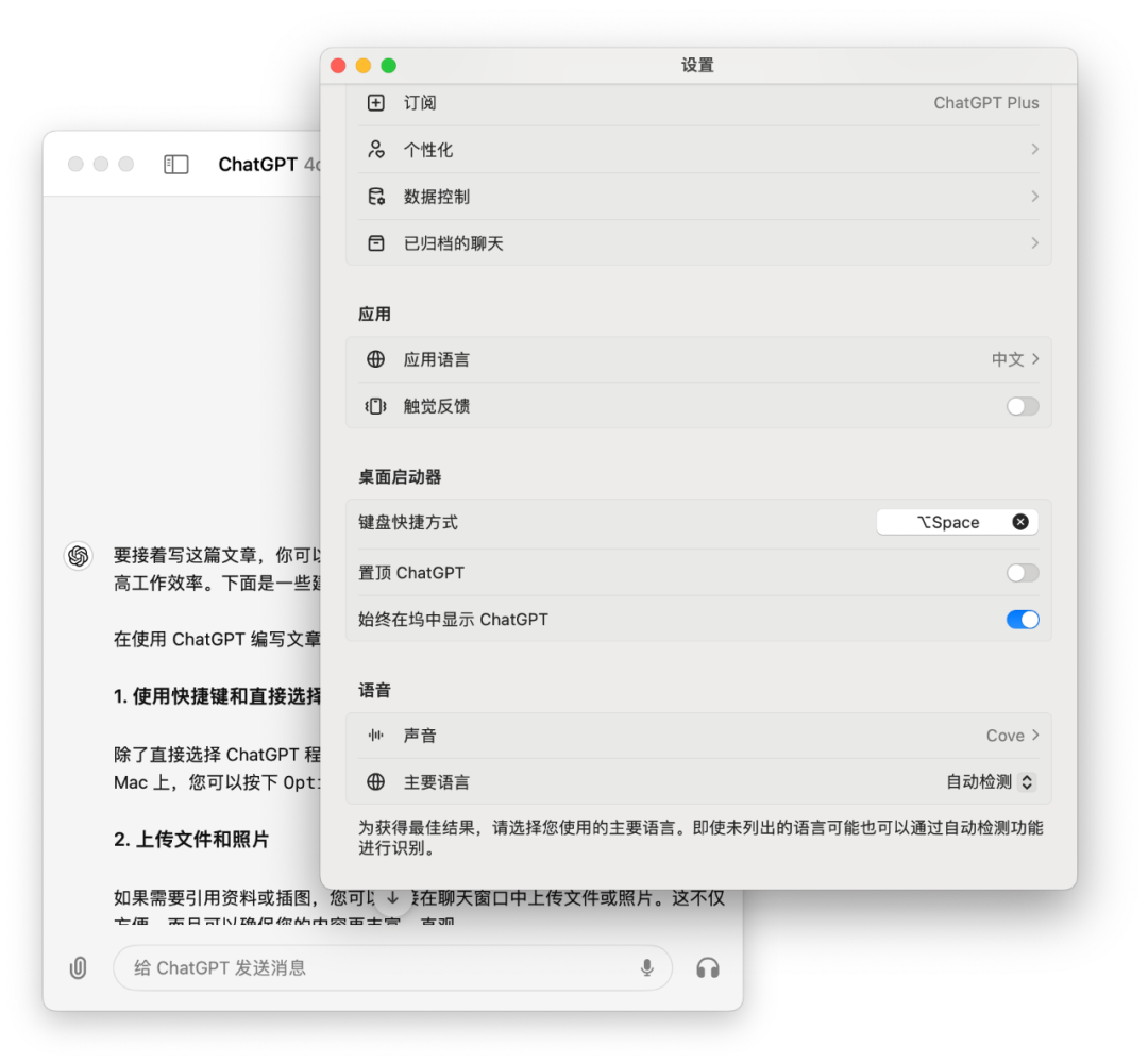 ChatGPT MacOS App 配图 9
