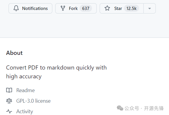 12.5K star!快速精准实现PDF转Markdown，这个项目好强！ 配图 3