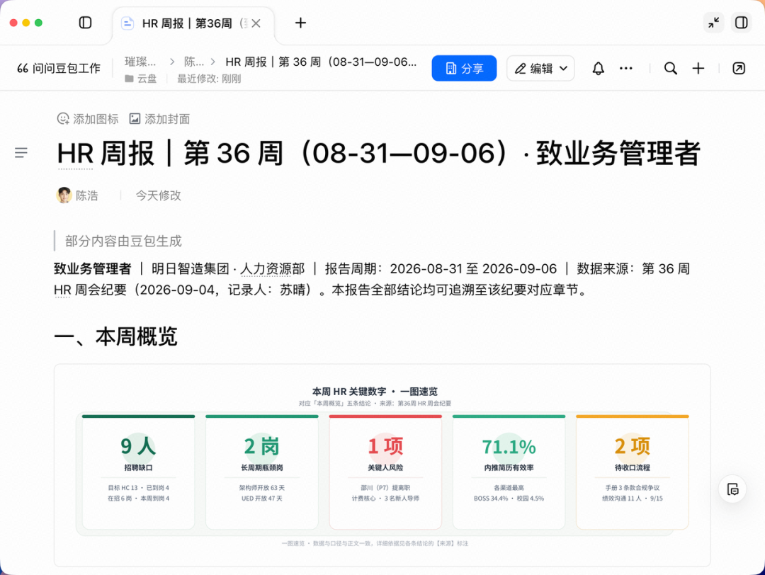 从筛简历到发offer，8个场景看豆包工作让HR更轻松 配图 21