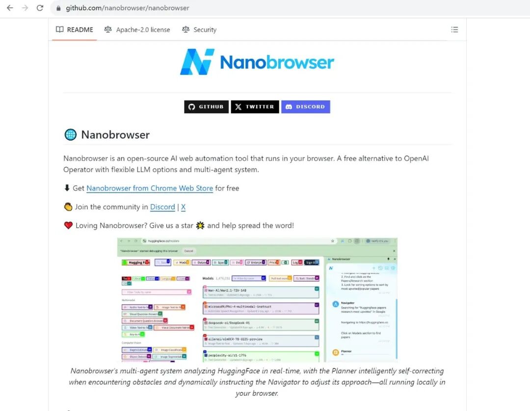 5.5k Stars!  Nanobrowser: 基于多智能体架构的开源浏览器自动化工具（支持多LLM集成） 配图 7