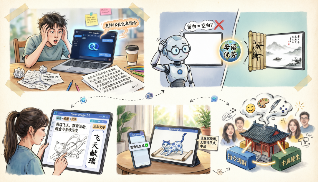 Qwen-Image-2.0发布：中文生图彻底不拧巴了 配图 2
