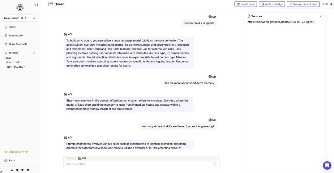 【开源看AI】Quivr：AI时代的个人知识管理工具，你的第二大脑 配图 11