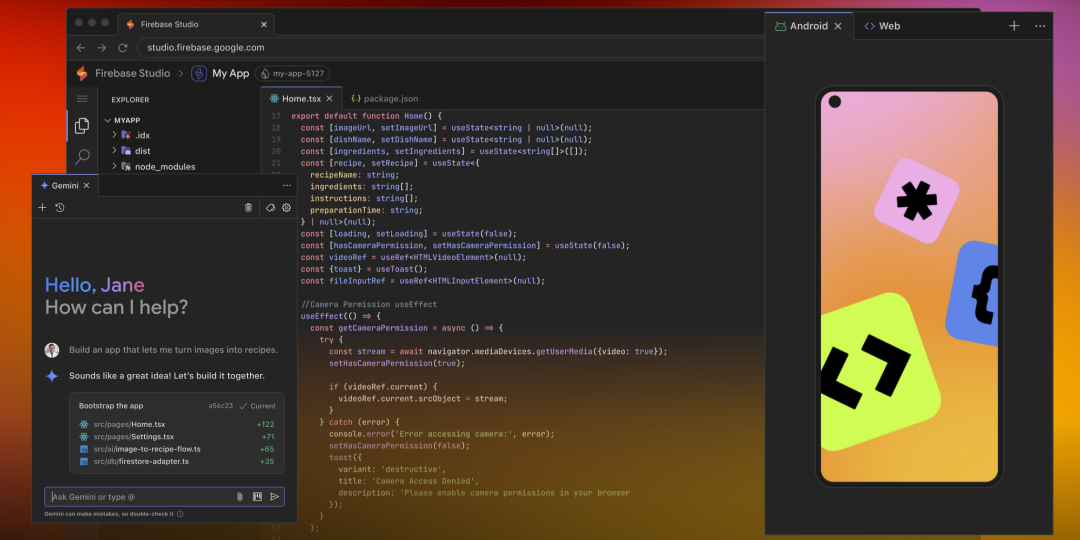 Google 推出 AI 编程神器 Firebase Studio，0基础也能快速上线App 配图 3