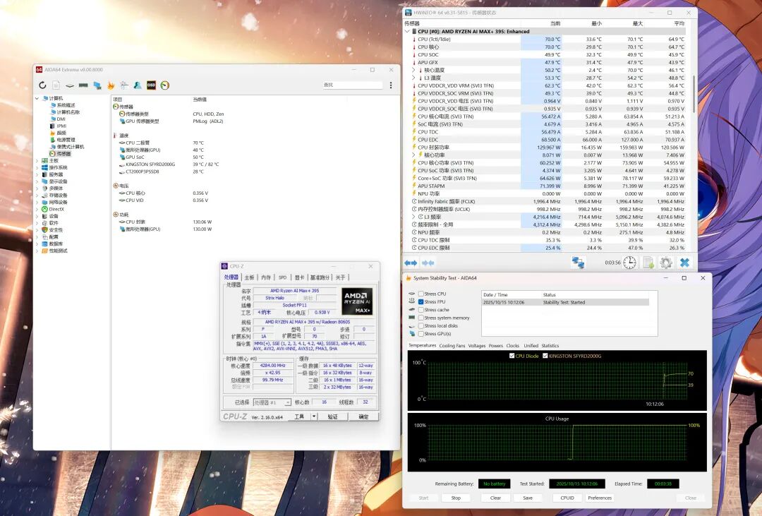 最强核显+峰值160W性能释放——AI MAX+ 395 铭凡MS-S1 Max 迷你工作站体验 配图 32