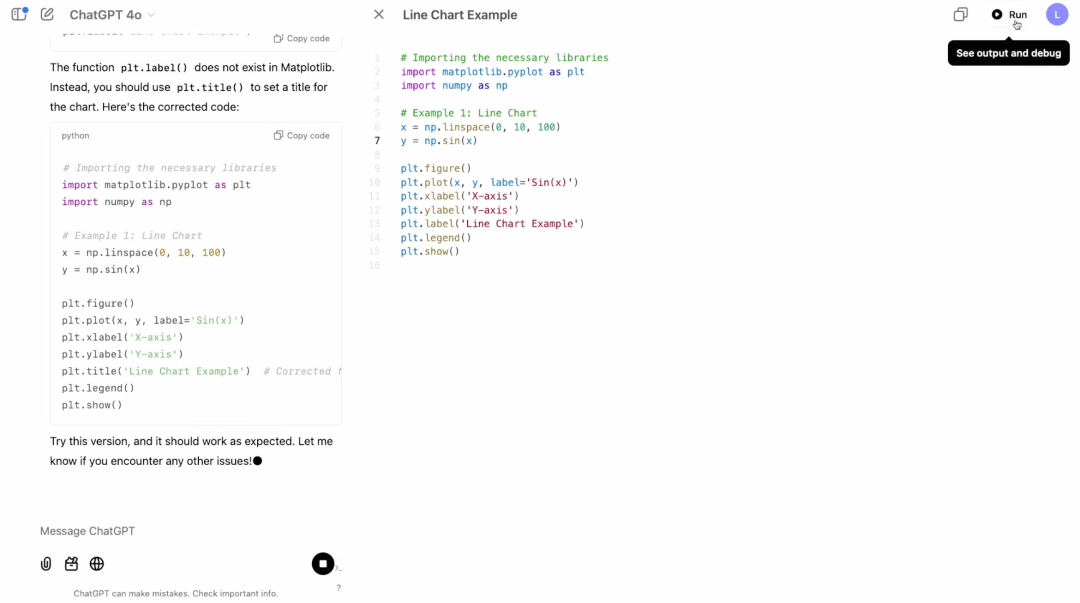 OpenAI 新货详解：Canvas 更新，可运行 Python 配图 3