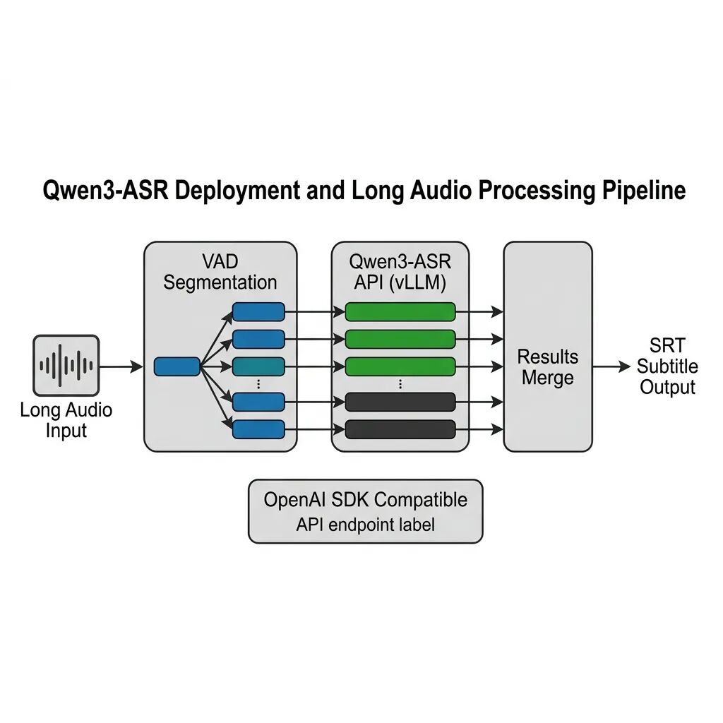 Qwen3-ASR：阿里开源的语音识别大模型，一行命令干掉 Whisper 配图 2