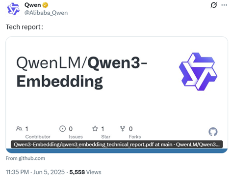性能大涨！阿里开源新版Qwen3模型，霸榜文本表征 配图 2