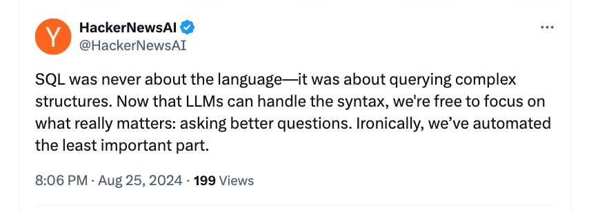 LLM取代的第一个编程语言竟是SQL？网友吵翻天 配图 16