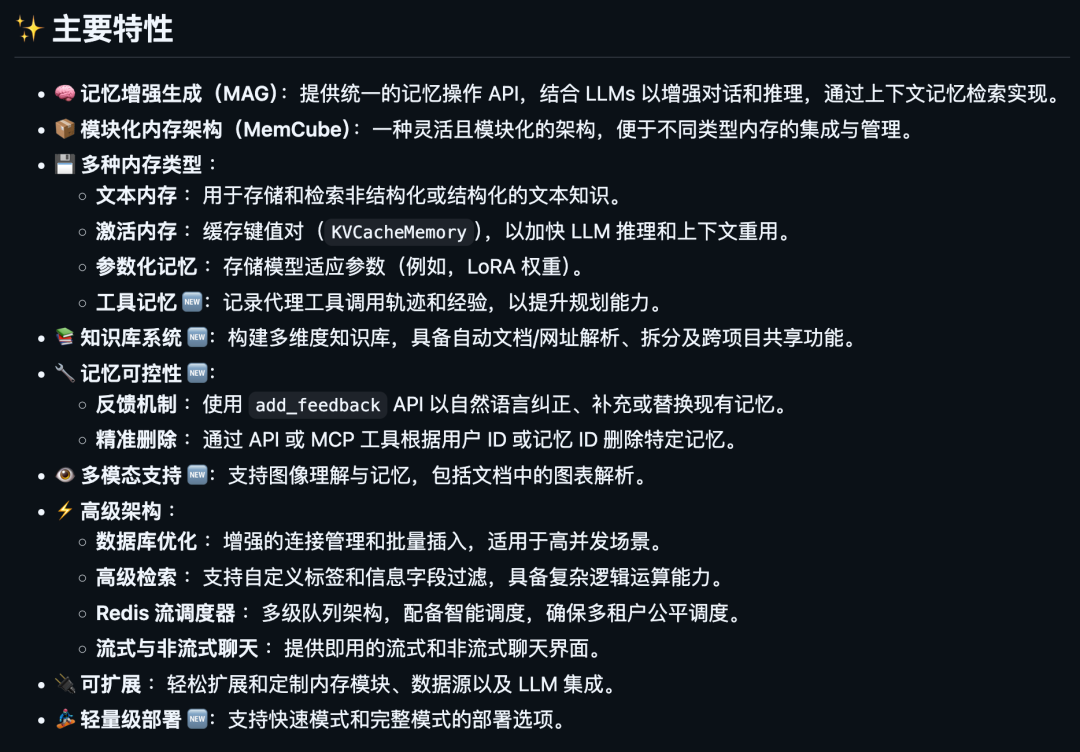 3700+ Star 的 MemOS：在 Claude 之前，就把 AI 的记忆和知识库分清楚了。 配图 4