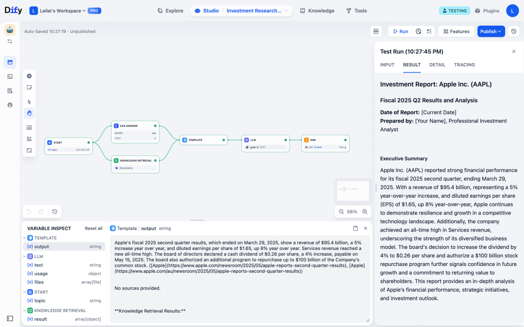 Dify 1.5.0：变量监视器发布，让工作流调试所见即所得 配图 3