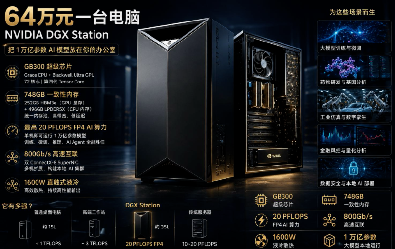 64万一台的英伟达 “桌面电脑” 火了，卖给了谁 配图 6