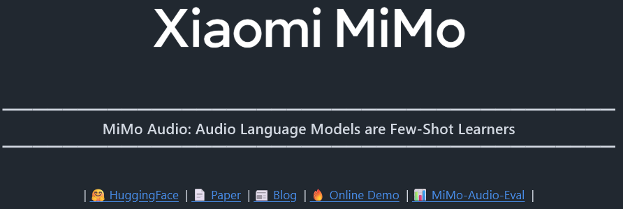 超越GPT-4o和Gemini 2.5！小米MiMo-Audio音频大模型真香